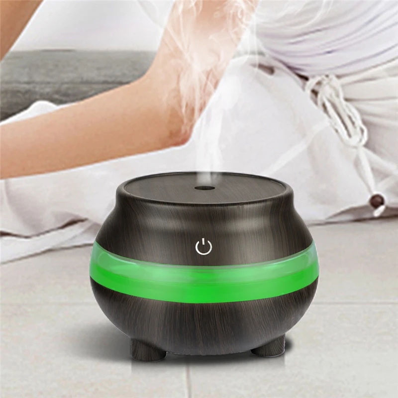 

KEOKEO Air Humidifier 300ML USB Aroma Essential Oil Diffuser Ultrasonic Humidifier Air Purifier 7 Color LED Portable Atomizer