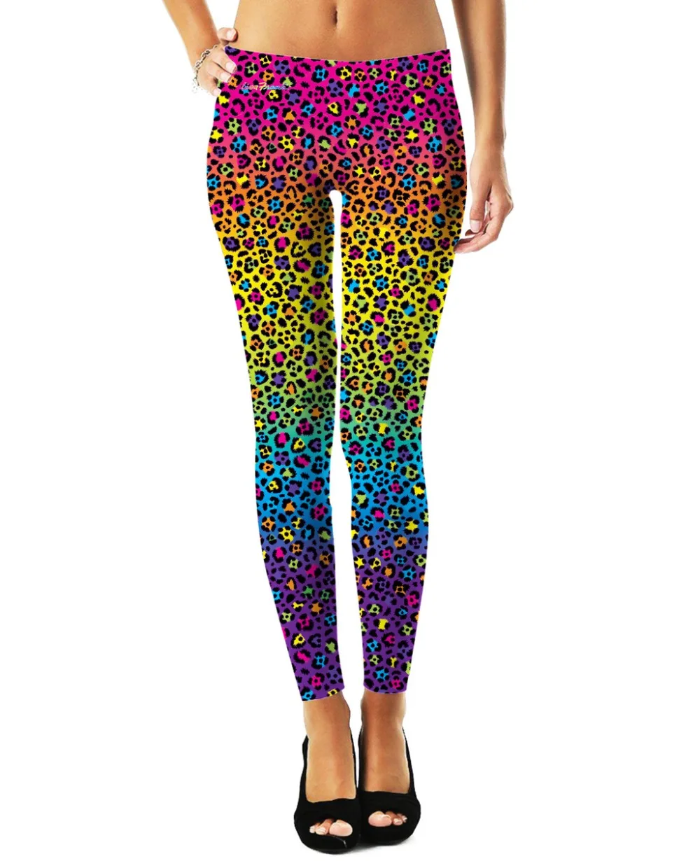 Lisa Frank Leopard Print Leggings