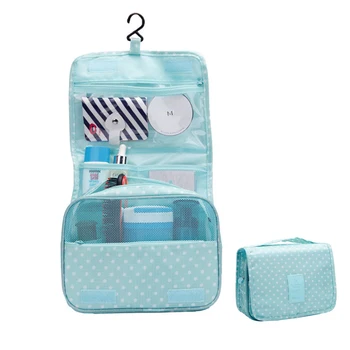 

New Portable Travel Cosmetic Storage MakeUp Bag Folding Hanging Toiletry Case Wash Organizer Pouch Storage Pouch Hanging Bag