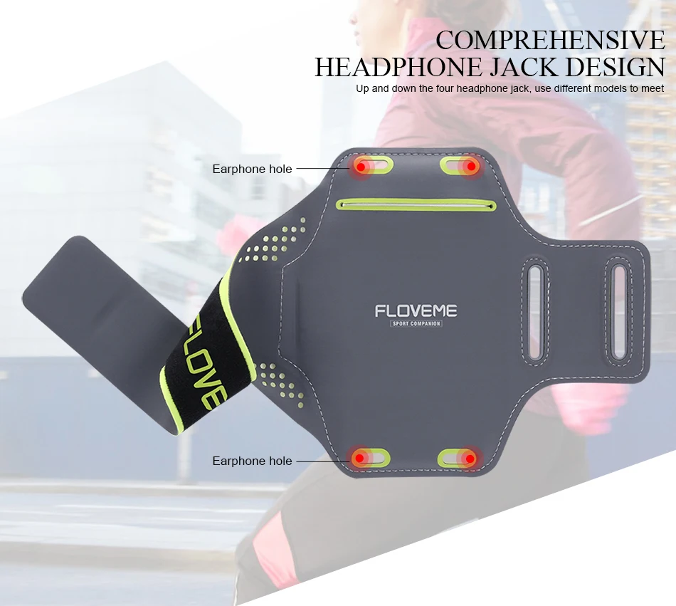 FLOVEME Universal 4.7 5.5 Inch Sport Armband Case For iPhone 6 6S 7 Plus Running Cycling Gym Storage Pouch Waterproof Bag Cases (6)