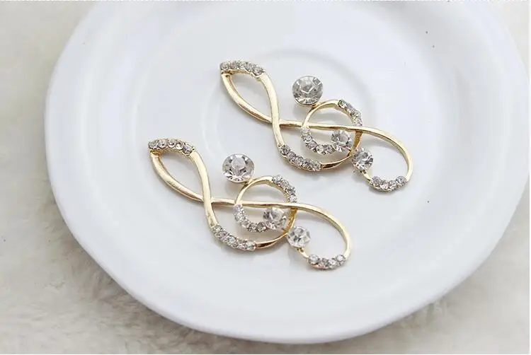 

Free Shipping Wholesale 30pcs/lot 21X55mm' Rhinestone Flatback Button crown Button For Wedding Invitation MUGE102