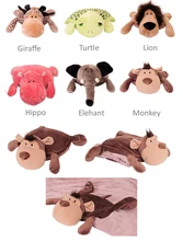 Peluche – Almohada – Manta de animales de la selva