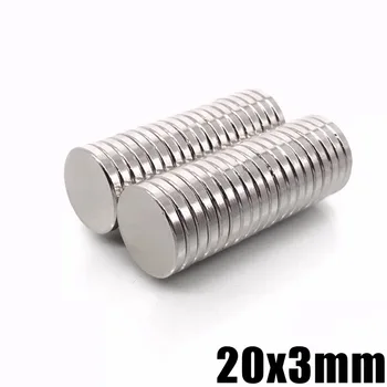 

50pcs 20*3 Super Strong Disc 20x3 Rare-Earth Neodymium Magnets 20mm x 3mm NEW Art Craft Connection 20mm*3mm