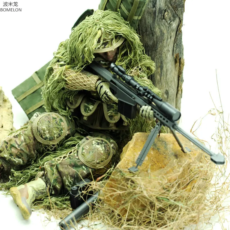 

1/6 Sniper Action Figures Toy Soldier Models Set Army Man Jointed Dolls Boys Toys Birthday Gift Collection Christmas Present.