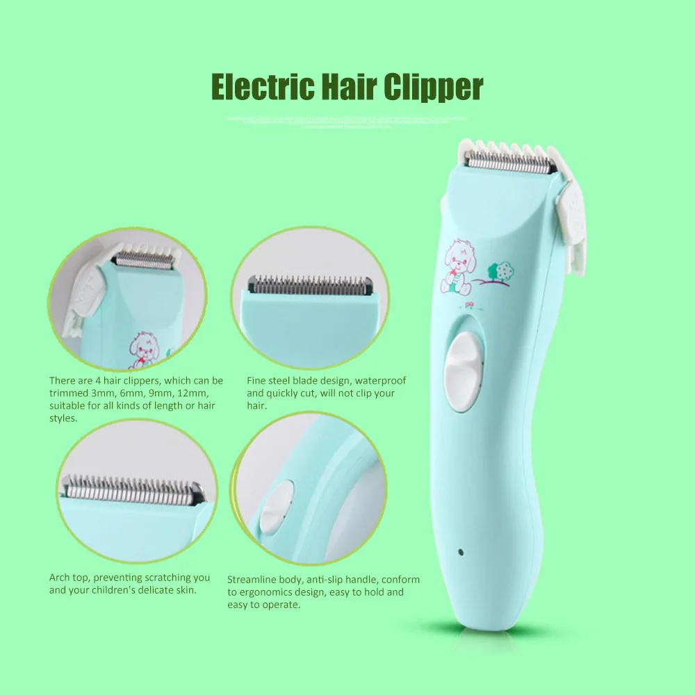 Экологически чистый детский резак для волос Зеленый мягкий электрический клипер для Chairclipper Прямая