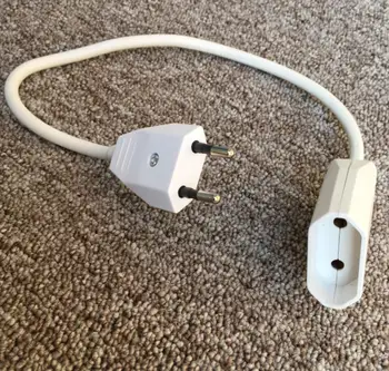 

Electric Heater Parts Europe Round Pins plug socket extended cable 1.5m