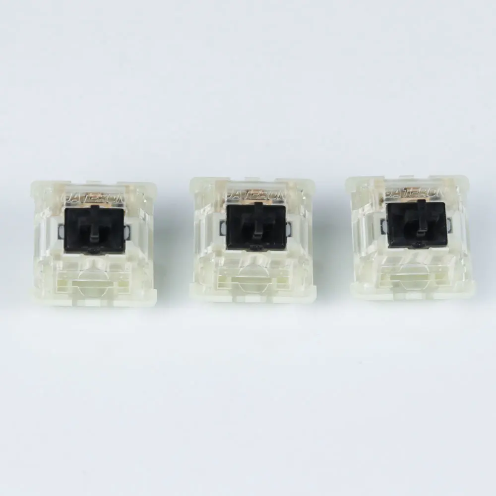 Бесшумный переключатель Gateron черный красный прозрачный 5pin топы для mechaniacl