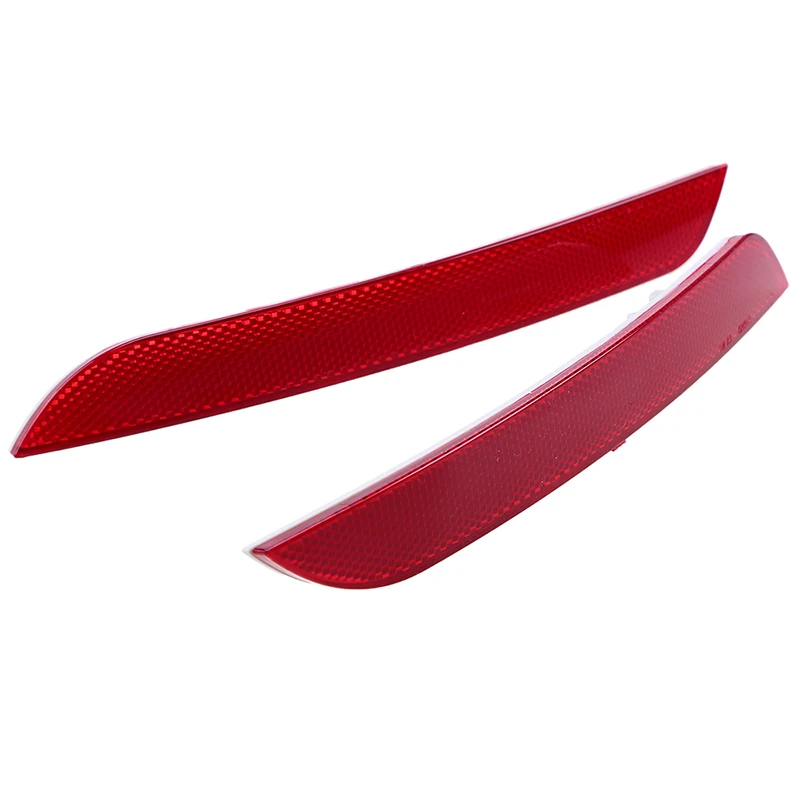 POSSBAY Red Rear Bumper Reflector for BMW 5 Series F10 F18 Sedan 2010-2013 Pre-facelift Tail Warning Lights Strip Stickers car stickers
