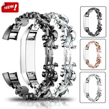 HIPERDEAL роскошный сплав кристалл часы наручные ремешок петля Замена для Fitbit Alta hr/Fitbit Alta 15J Прямая