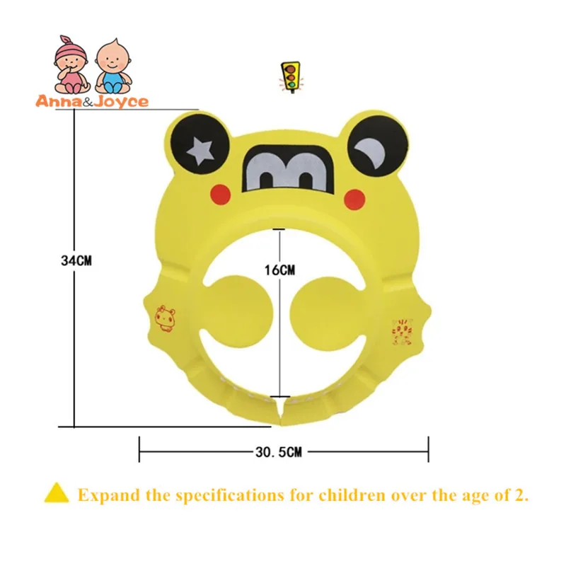Детская мультяшная Кепка с шампунем для ухода за ушами, Детская кепка с шампунем EVA, Регулируемая Кепка с шампунем, шапочка для купания