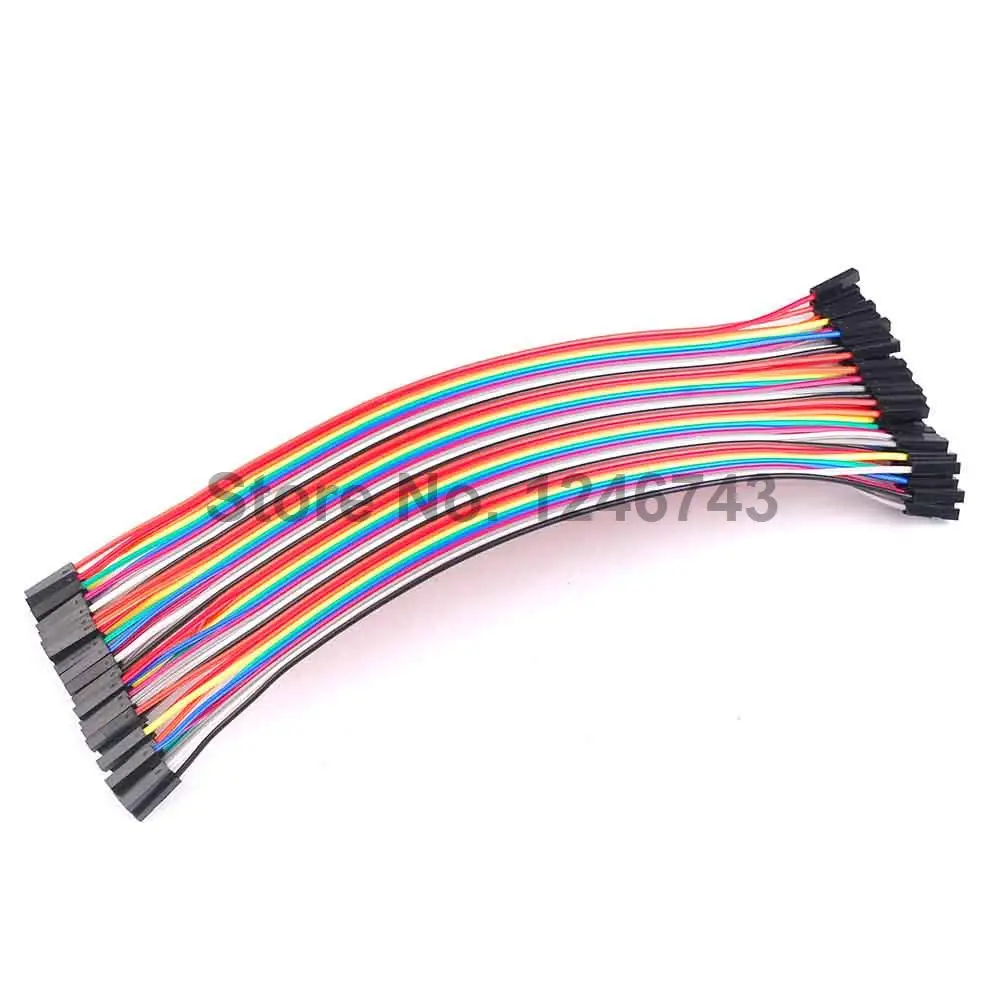 100pcs 200mm 1p to 1p female to female jumper wire Dupont cable for Arduino 20cm 
