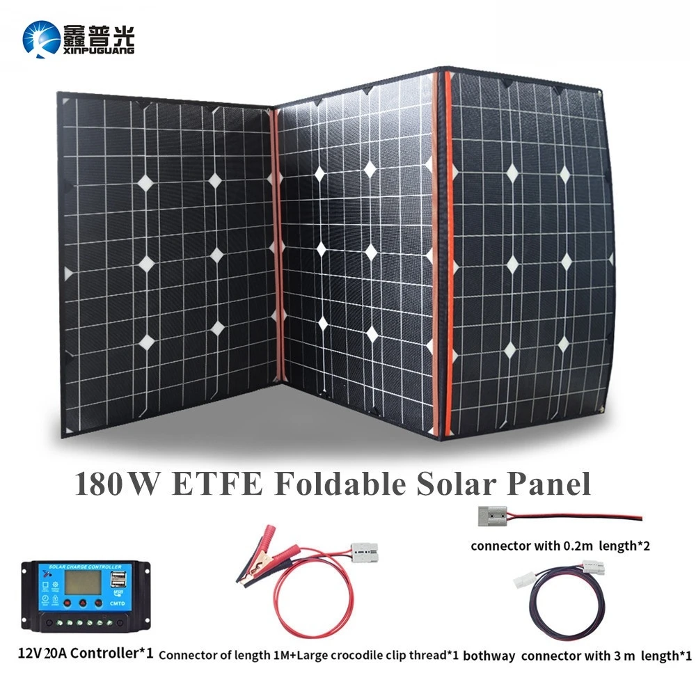 

180W Solar Panel 12V/18V Flexible Foldble Solar Panel usb Portable Solar Cell Set For Boats/Out-door Camping/Car/rv 150W