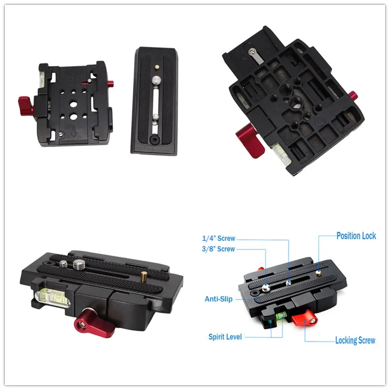 Quick Release QR Plate Clamp Adapter Base Station CL For DSLR Camera Tripod!z