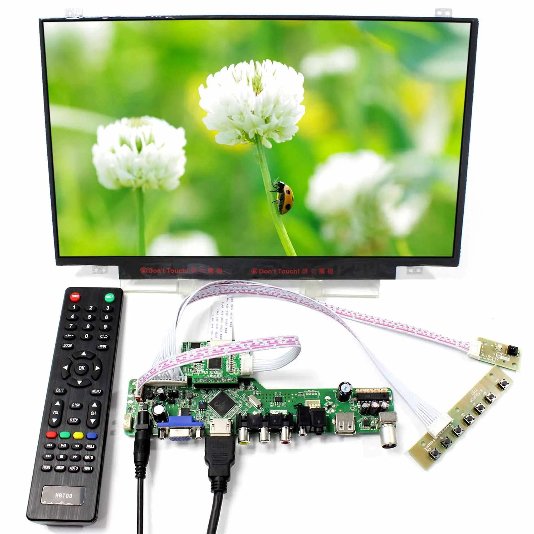 T.V56.03 HD MI VGA AV USB RF ЖК-дисплей плата контроллера 14 &quotB140HAN01.1 30 контактов eDP разъем