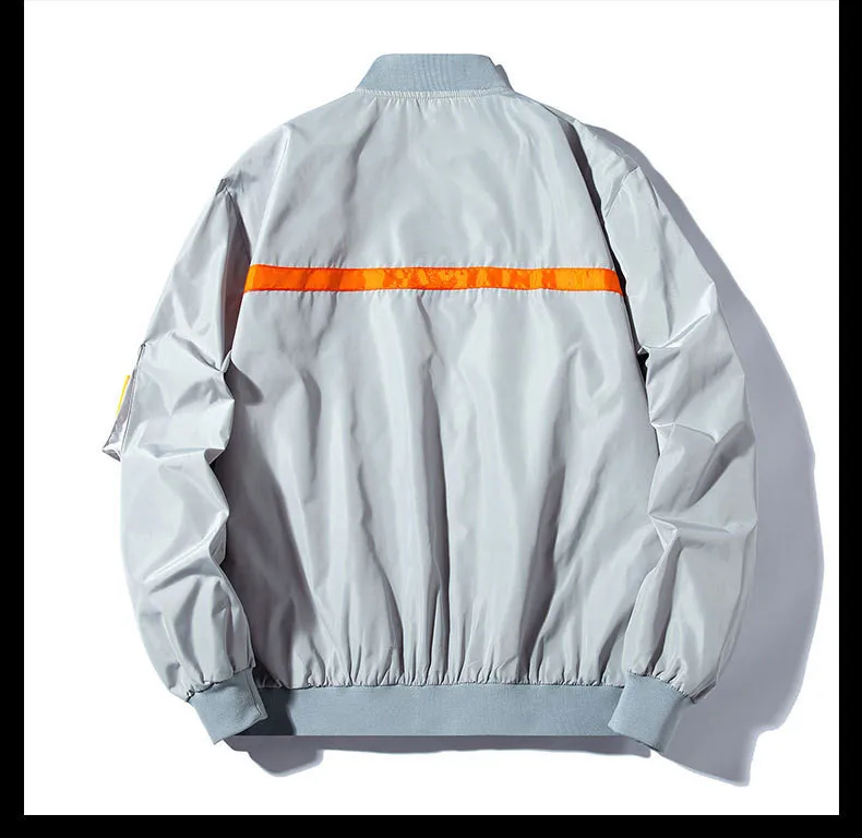 INS супер популярный мужской Epaulette Весна и Осень Хип-хоп военный значок пальто мода молодых подростков MA1 летные куртки