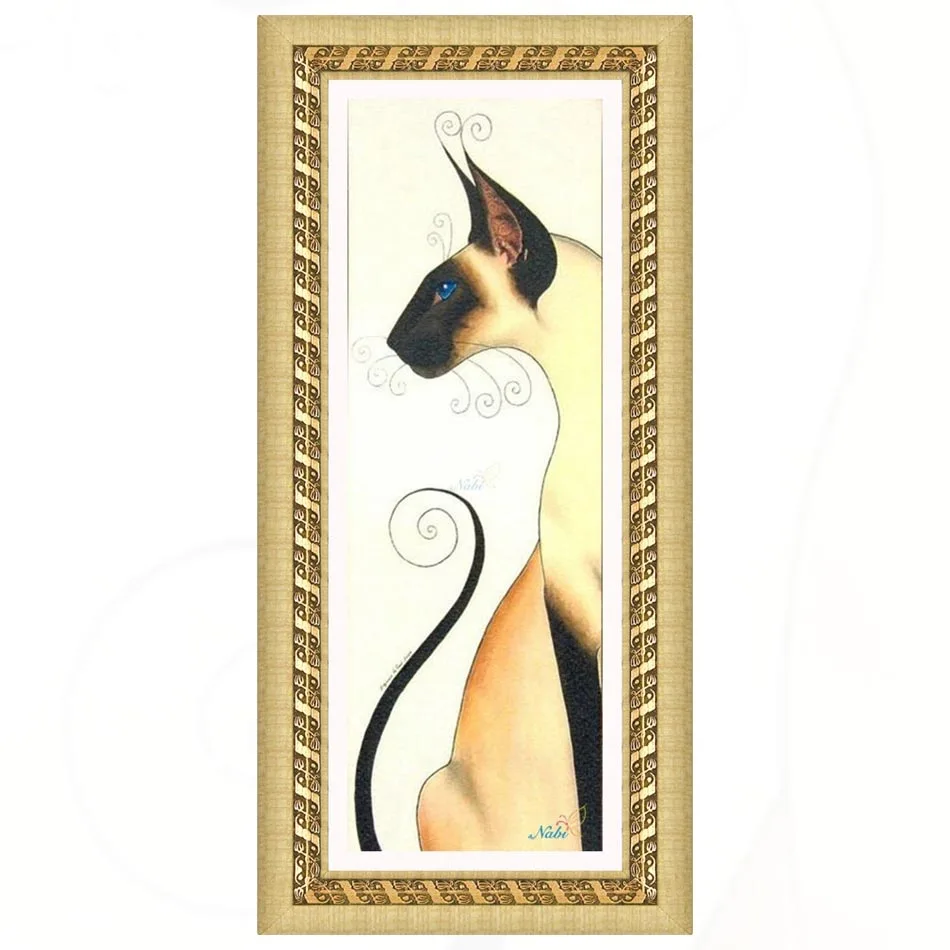 

Cat Round diamond mosaic painting diamond embroidery cross stitch - 5d diy beaded picture beadwork kits 240BB
