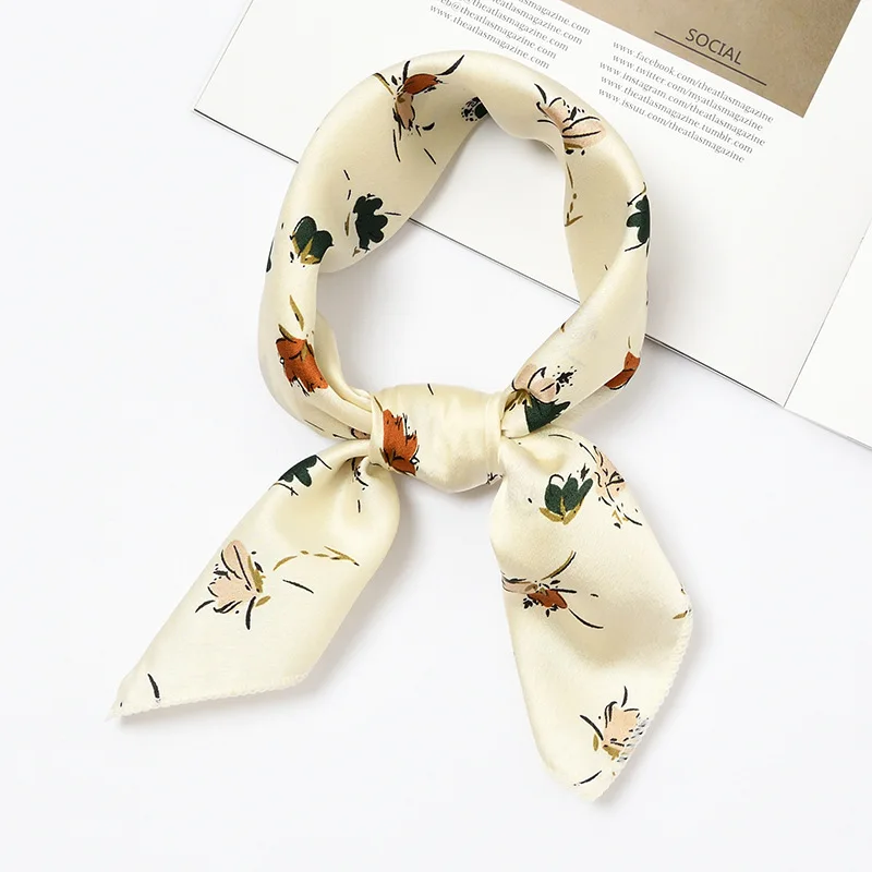 50cm*50cm New Style Little Scarf Women's Silk Scarf Spring and Autumn Small Scarf Chic Hair Band 50cm*50cm New Style Little Scarf Women's Silk Scarf Spring and Autumn Small Scarf Chic Hair Band