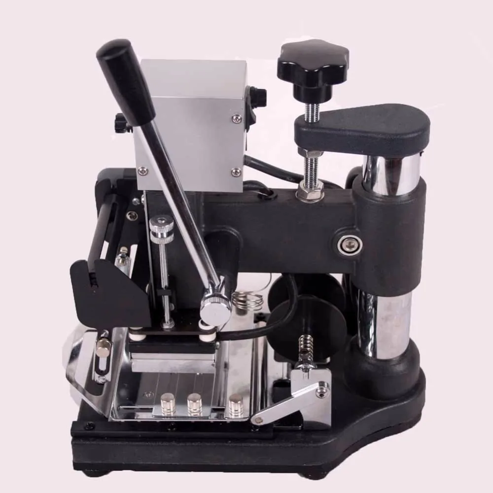 Low Price+Free Shipping DHL/FEDEX! 110V Nema plug Manual Hot  Foil golden Stamping machine ,Card Tipper for Leather, PVC Card