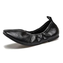 2019 Womens Flat Shoes Woman Genuine Leather Flats Shoes Fashion Slip On Soft Leather Loafers Casual Female Shoes Women Flats ytracygold flat shoes women genuine leather loafers summer comfortable casual shoes women soft shoes female outdoor flats