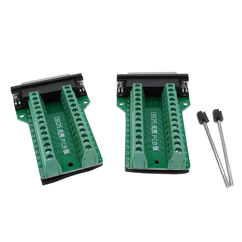Фото DB25 D-SUB, 25-контактный модуль сигнала клеммы, печатная плата адаптера RS232, штекерные разъемы №3