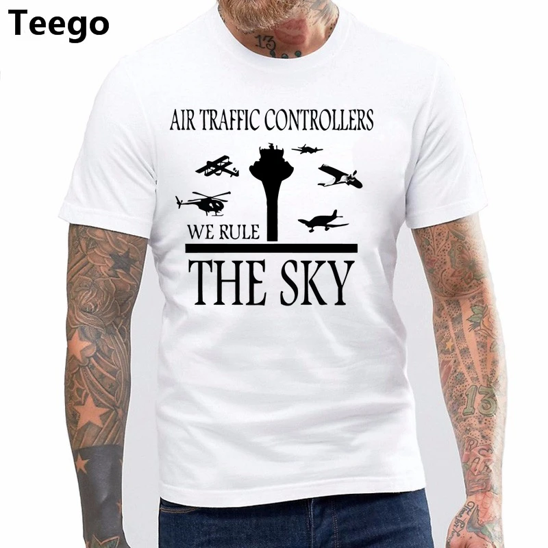

100% cotton O-neck printed T-shirt Aviation Air Traffic Controller ATC T-Shirt