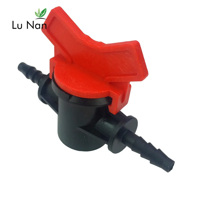 

2 Pcs Close 4/7 Hose Valve G1 / 4 "micro-irrigation Pipe Valve Slotted Barbed Plastic Valves For Garden Irrigation