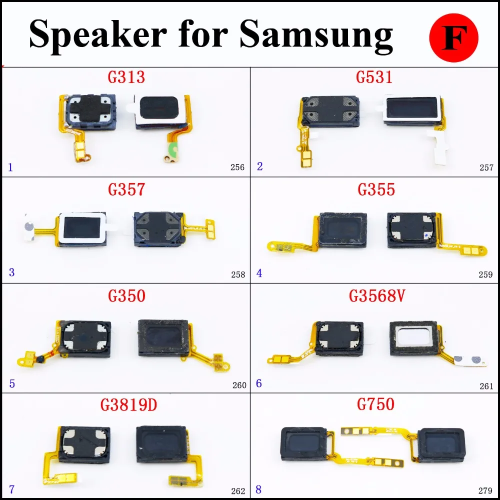 

1pcs Wholesale Loud Speaker Ringer Buzzer For Samsung G313 G531 G357 G355 G350 G3568V G3819D G750 Loudspeaker repair parts