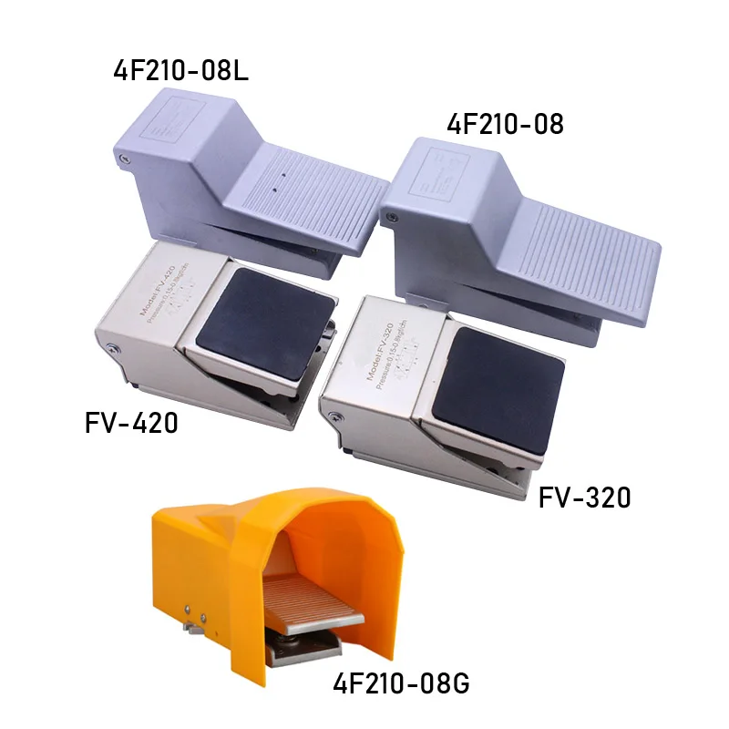 

Air Pneumatic Foot Pedal Valve Switch FV-320 FV-420 4F210-08/08L/08G Two Position Three/Four/Five Way Foot Pressure Control