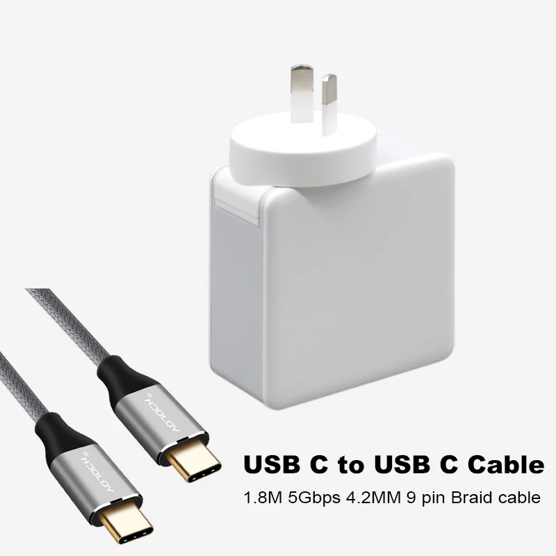 48 Вт Тип usb-C стены Зарядное устройство Мощность адаптер с Мощность доставки USB QC3.0 зарядки для Apple MacBook/iPhone Xiaomi USB-C PD Зарядное устройство - Тип штекера: Австралия (AU)