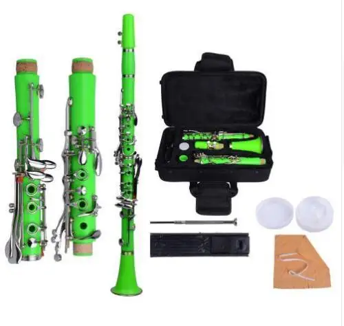 

Clarinet Professional Bb Clarinet with Case Accessories Green