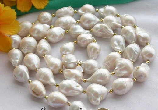 

xiuli 003525 32" baroque drip white KESHI REBORN PEARL NECKLACE