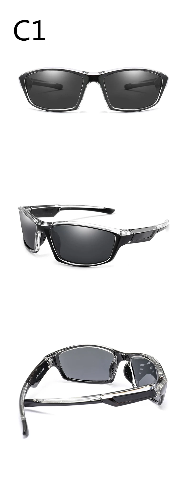 2019 new polarized men's sunglasses UV400 anti-radiation square frame ladies sunglasses fashion brand sports driving sunglasses (9)