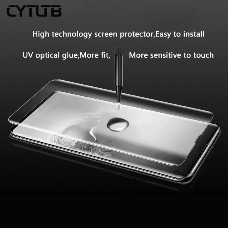Для samsung Galaxy S10 S9 S8 Plus, Защитное стекло для экрана, ультрафиолет, полностью покрытое клеем, гелевое нано закаленное стекло для samsung S10 S10E
