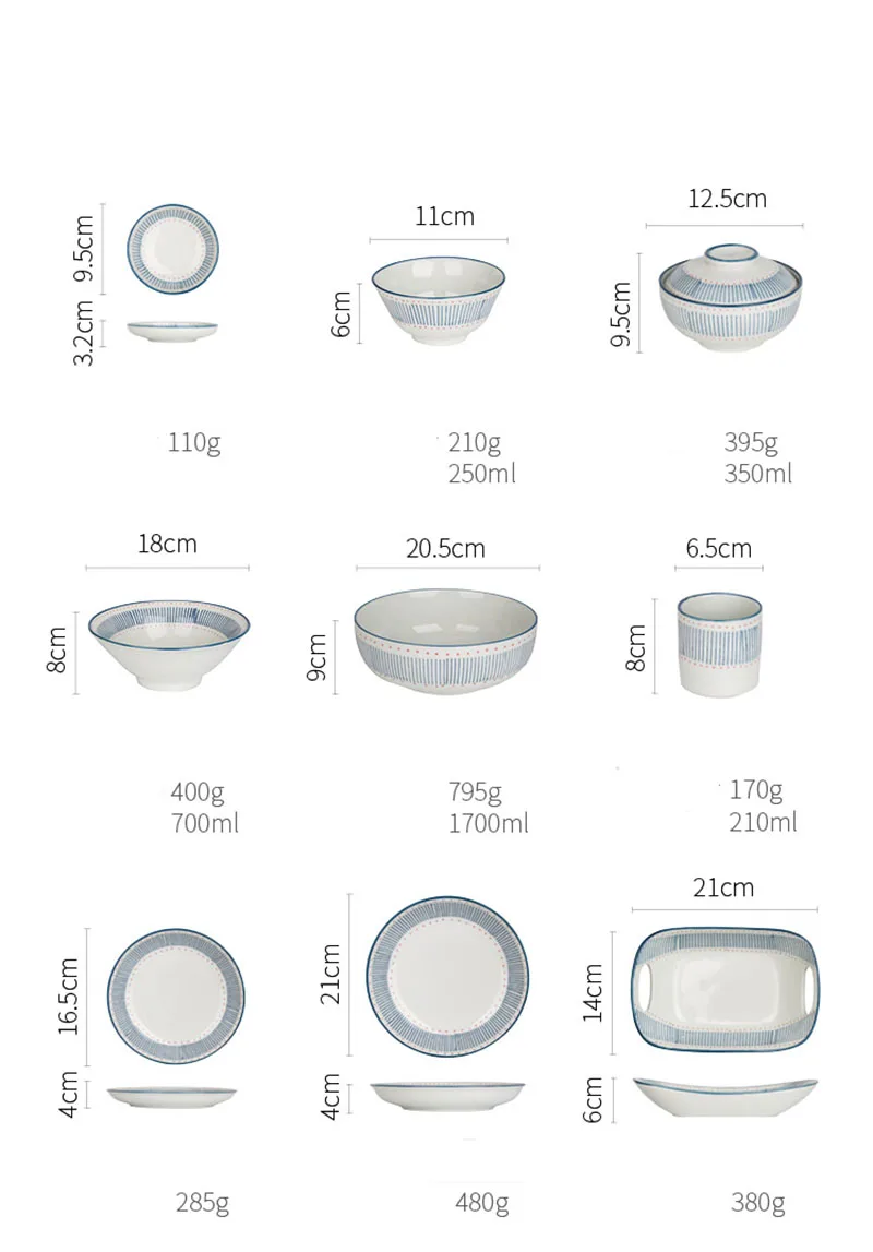 Японская подглазурная Цветная Керамическая Посуда домашняя обеденная тарелка с ручкой Procelain блюдо чаши для риса и супа горшок чашка ложка набор