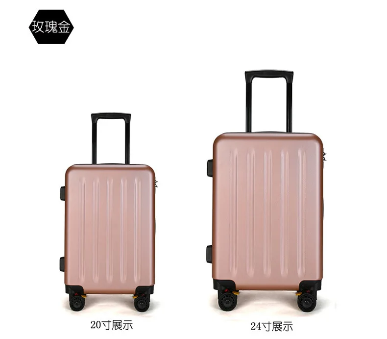 ZYJ Travel Trolley Luggage Men Women Alloy Business Solid Rolling Scratchproof Airplane Suitcase Luggage Spinner Wheels Trunk (11)