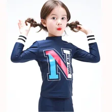 Детский раздельный купальный костюм больших размеров, купальный костюм, бикини для девочек, детские костюмы для плавания для девочек и мальчиков, Раздельный с длинными рукавами