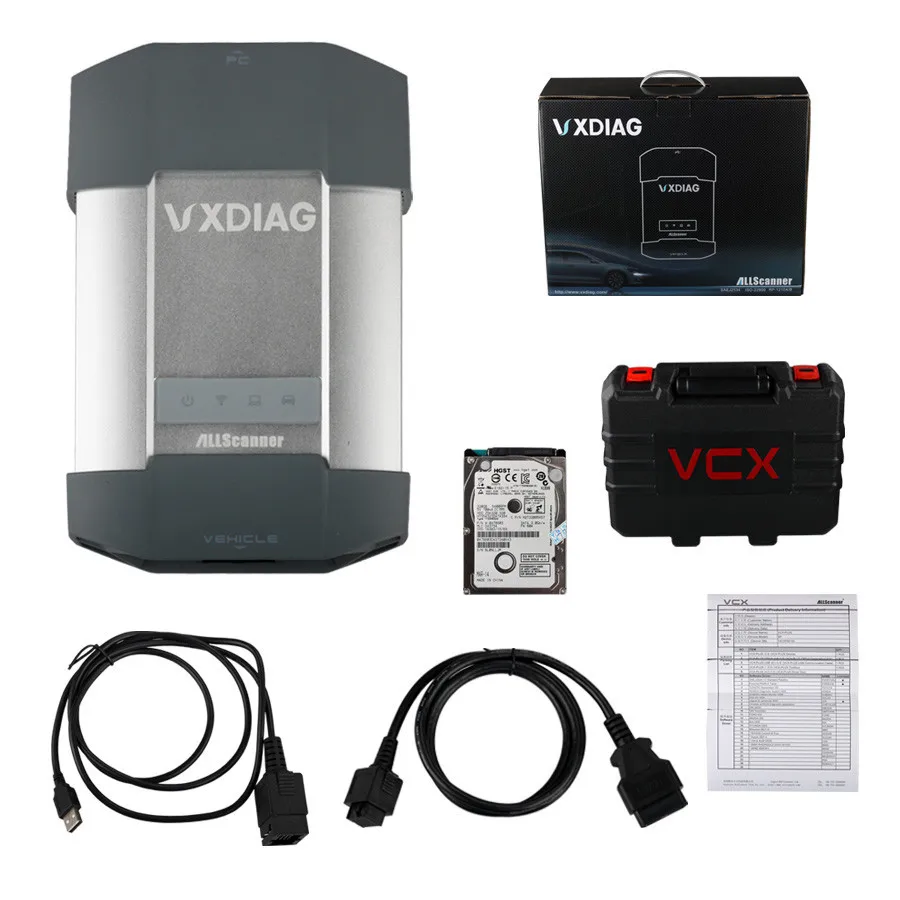 VXDIAG мульти диагностический инструмент для Porsche тестер II V14.35/для LAND ROVER JLR V139 VXDIAG с программным обеспечением HDD
