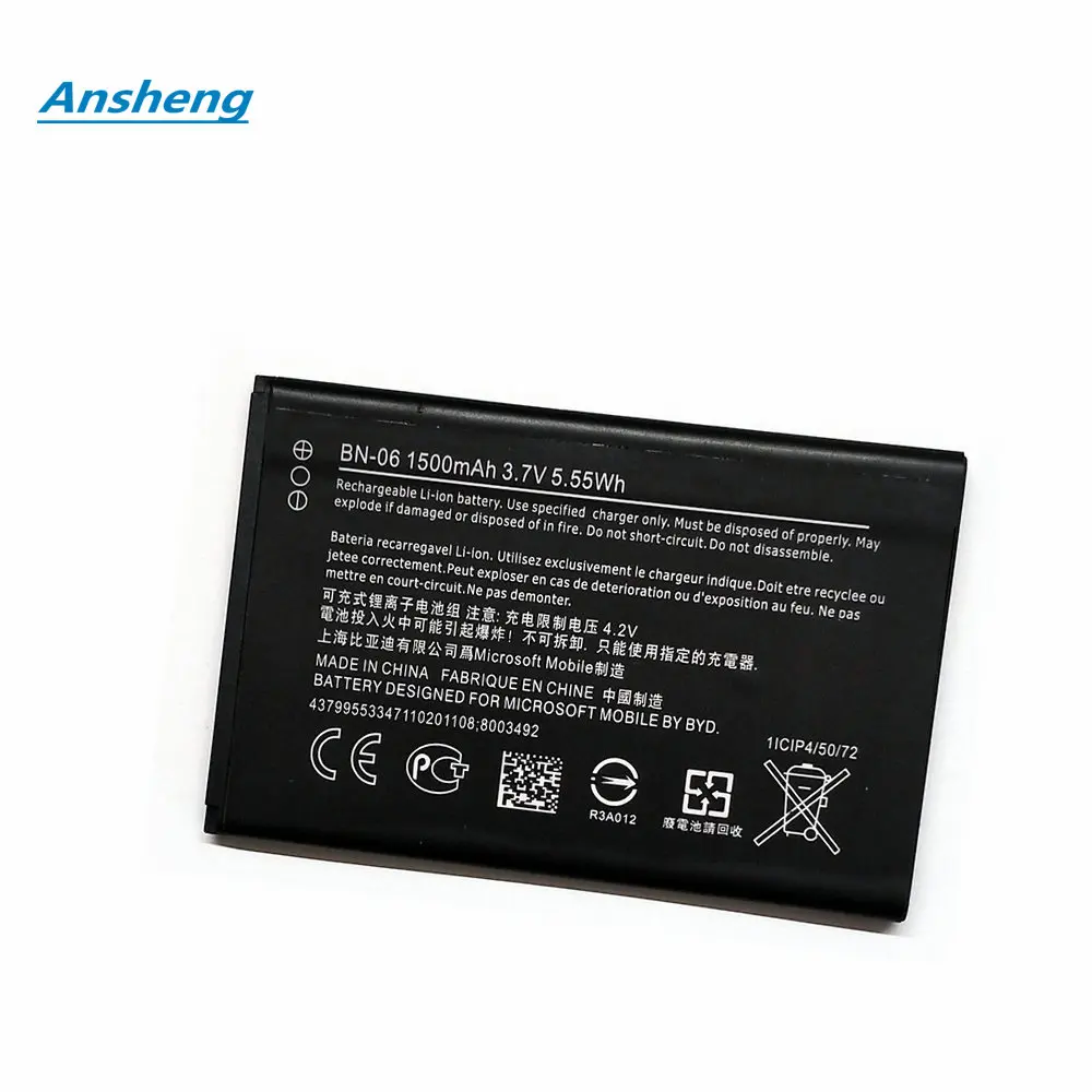 

High Quality 1500mAh BN-06 Battery For Nokia Lumia 430 BN06 Mobile Phone