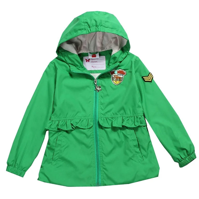Теплые хлопковые куртки для маленьких девочек; Детское пальто; водонепроницаемая ветрозащитная верхняя одежда для детей 2-12 лет; сезон осень-зима - Цвет: green