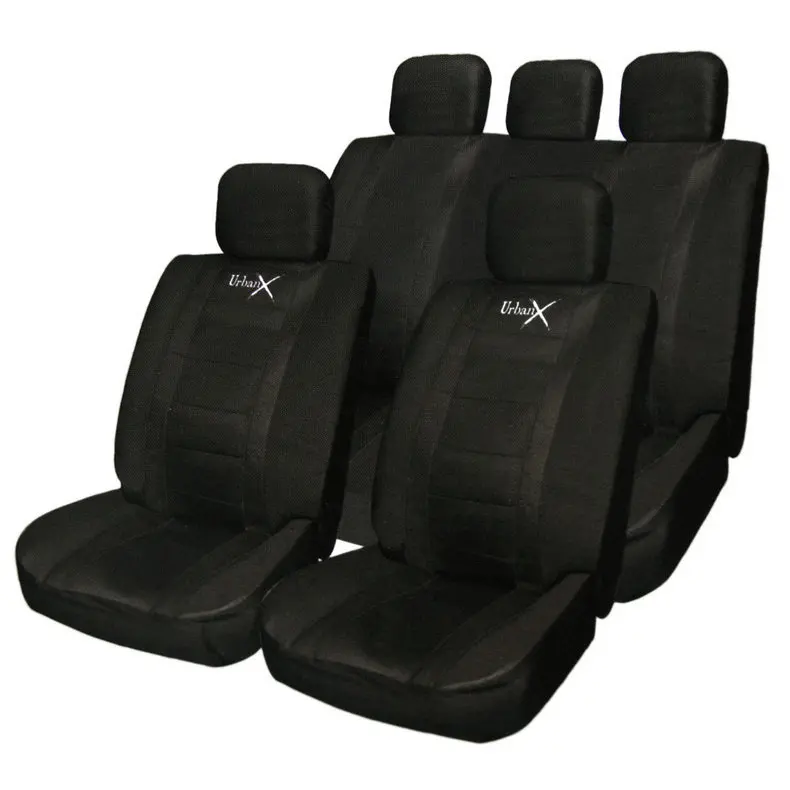 PU 2mm Synthetic Material Full Car Seat Covers Complete 11 Pieces Front