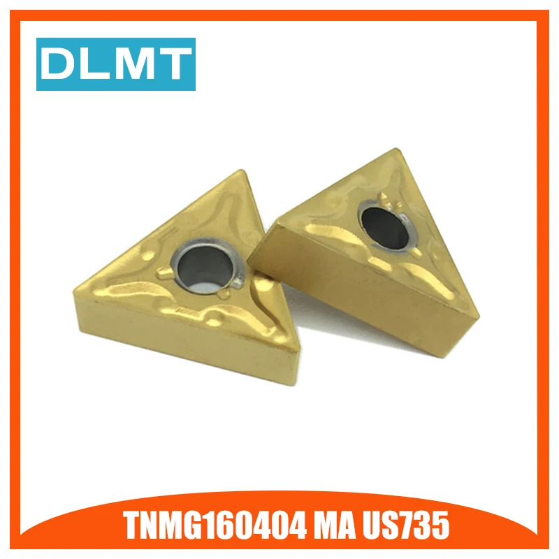 

TNMG160404 MA US735 TNMG331 10PCS External Turning Tools TNMG 160404 Carbide insert Lathe cutter Tool Tokarnyy turning insert