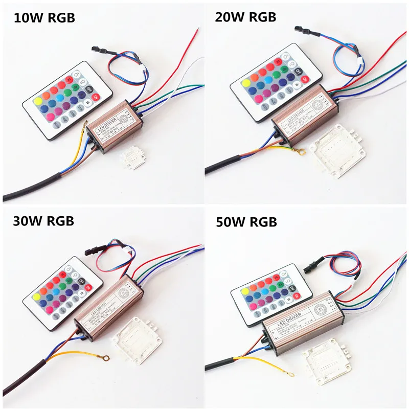 Открытый светодиодный прожектор RGB светодиодный фары мощностью 10 Вт, 20 Вт, 30 Вт, 50 Вт 24 В комплект поставки пульта дистанционного управления IP66 Водонепроницаемый разноцветный ландшафтное освещение