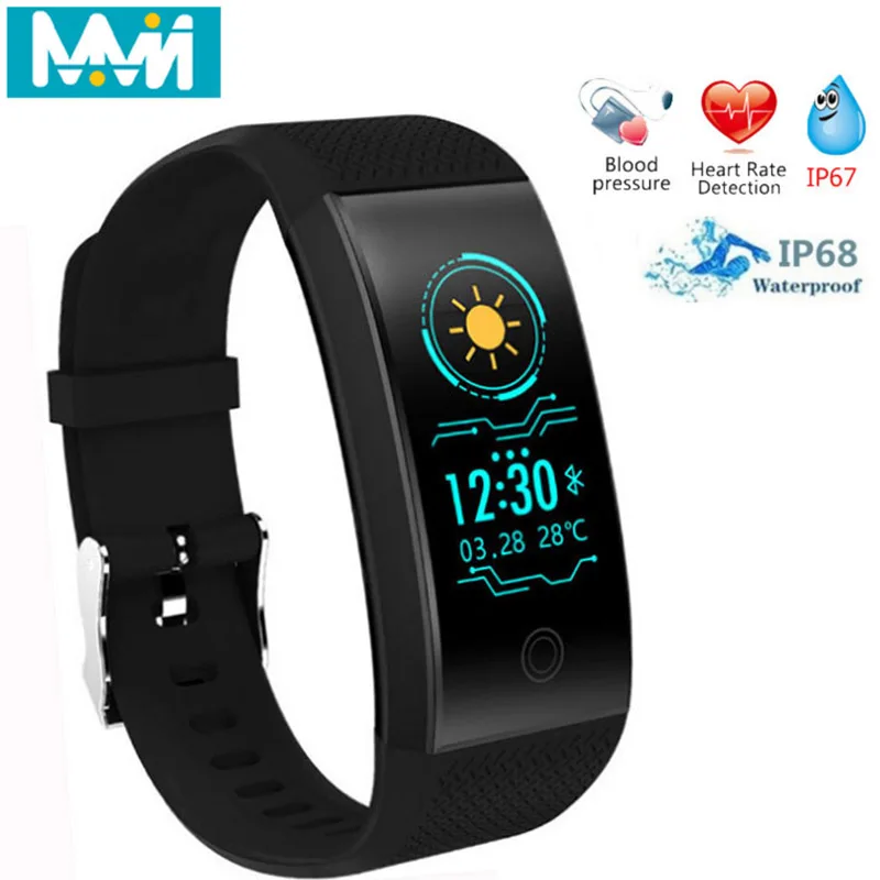 

QW18 smart bracelet sports heart rate monitoring waterproof grade IP68 multi sport mode color screen health management band
