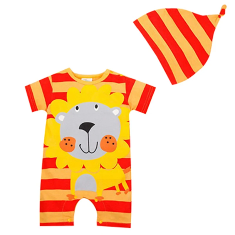 

Baby Rompers Summer Baby Boy Clothes Cartoon Newborn Baby Clothes 2017 Baby Girl Clothing Sets Cotton Infant Jumpsuits
