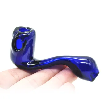 

100pcs/lot New glass pipe Mini-patterned pipe Portable easy to use and easy to clean glass pipe
