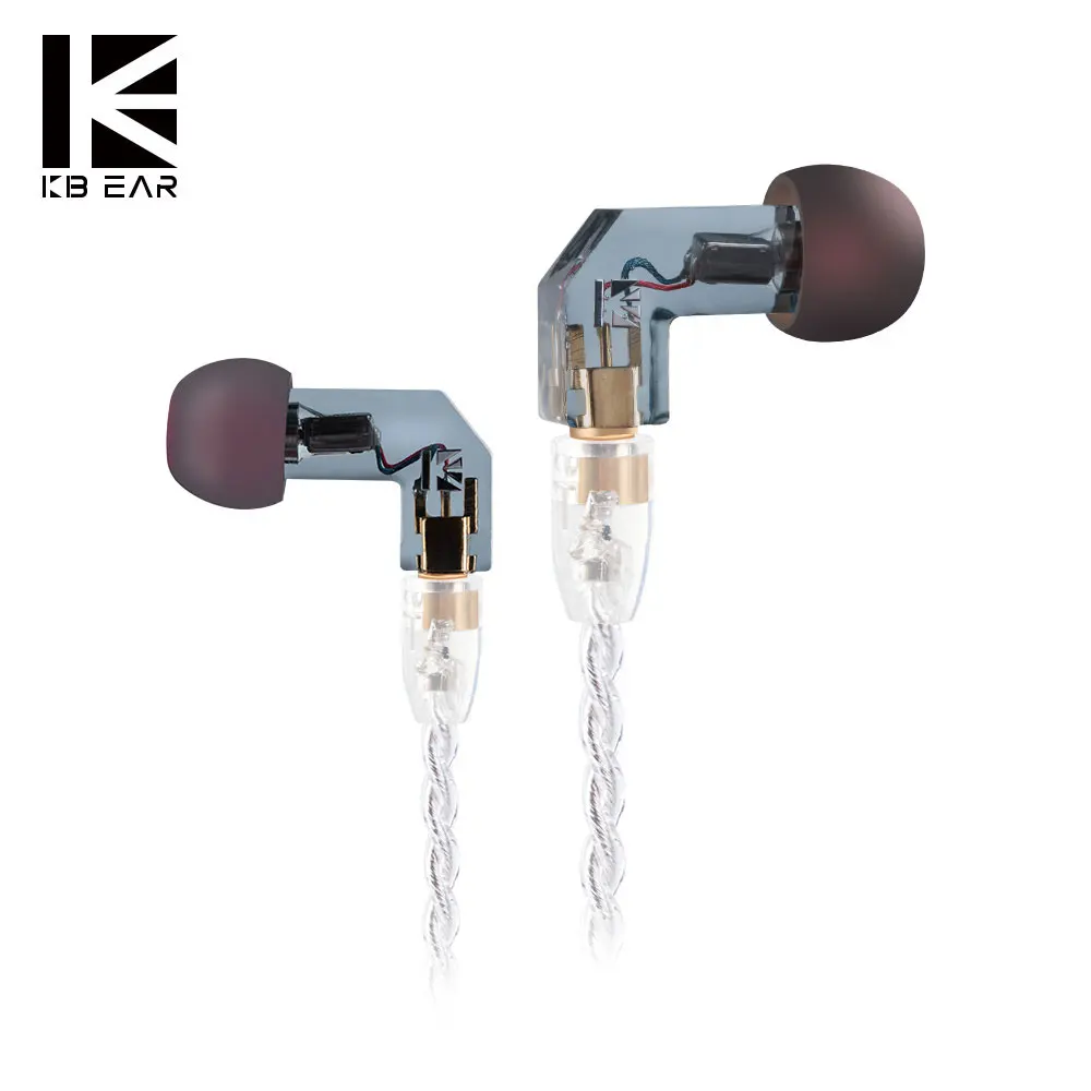 AK KBEAR F1 Balanced Armature in Ear Earphone Bass DJ Running Sport Technology HIFI Headset with 3.5mm MMCX Earbud KEEAR Opal
