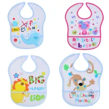 LionBear детские нагрудники Eva водонепроницаемый милый мультфильм пластик для кормления легко чистить отрывистый ткани младенцев 0-12 месяцев слюнявчик печати фартук