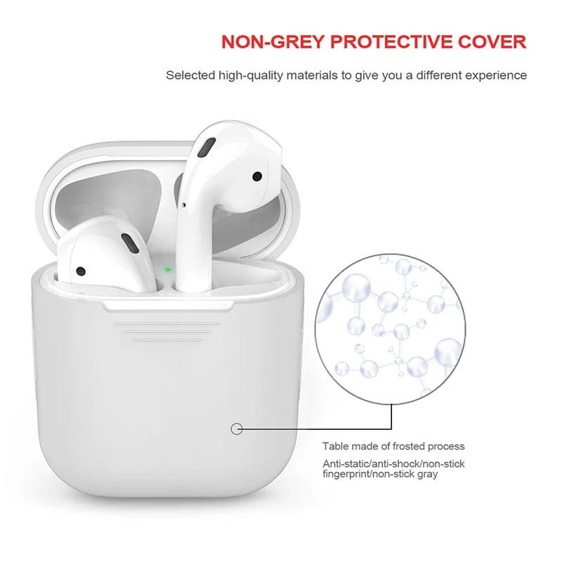 Для Apple AirPods наушники случае аксессуары AirPod чехол Роскошный чехол для Airpods Apple мягкий силиконовый защитный Air стручки случаях