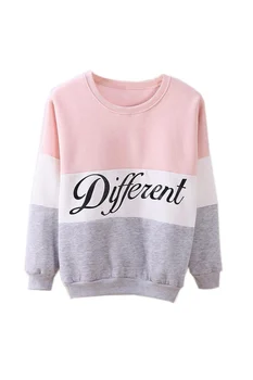 2015 Autumn and winter women fleeve hoodies printed letters Different women's casual sweatshirt hoody sudaderas