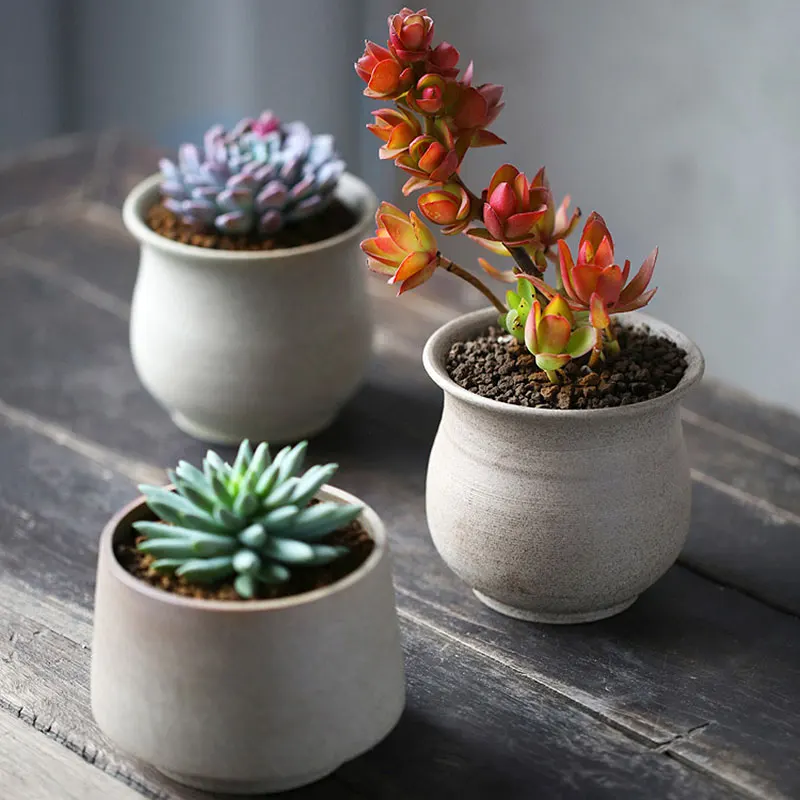 thumbnail image 2 of POPETPOP 4Pcs Mini Terracotta Succulent Pots For Plants 2 of 14
